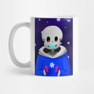 Sans snowed in, background version Mug